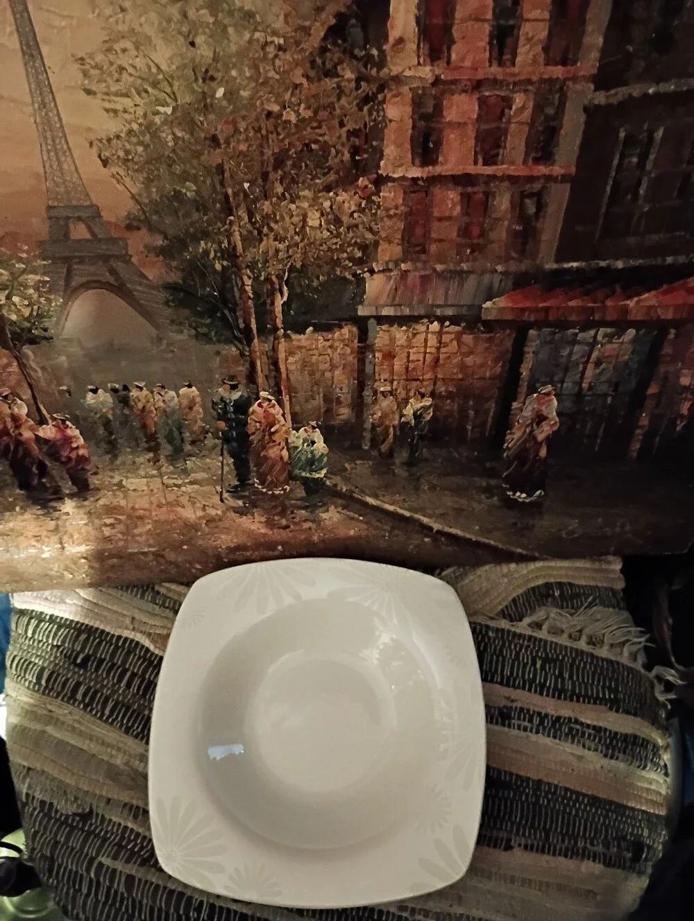 Alice Platinum by 222 Fifth-White Porcelain Square Serving Bowl 🥣Set of 3
